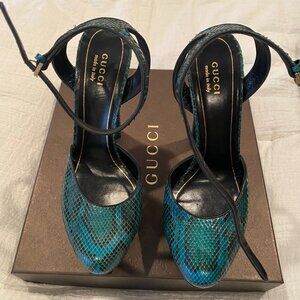 GUCCI - PLATFORM ANKLE STRAP PUMP